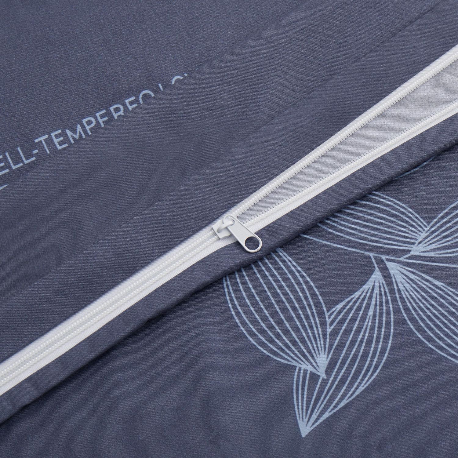 Marina Decoration Ultra Soft Silky Rich Printed Rayon from Bamboo All Season Duvet Cover Fitted Sheet Ensemble Bedding Set with Zipper and Corner Tie