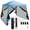 Blue, variant on 10x10Ft Patio Outdoor Instant Pop-up Canopy Slant Leg Mesh Tent Folding White