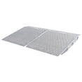 thumbnail image 1 of Guardian 2 Pack Heavy Duty Aluminum Shed Ramps, Portable Loading for Mowers, ATV, Silver, 1 of 9