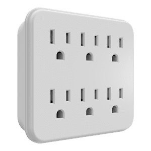 Hyper Tough 6-Outlet Robinet mural blanc