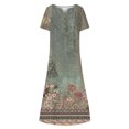 thumbnail image 5 of Robe pour Femmes, Robe d'Été pour Femmes, Robe d'Été Décontractée et Aguichant pour Femmes à Col Rond Imprimé à Manches Courtes avec Poches, Shorts pour Femmes, Robe d'Été pour Femmes, 5 of 5