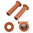 thumbnail image 4 of 2Pcs 22mm Universal Vintage Motorcycle Handlebar Grips Star Decor Handle Bar Ends(Yellow Brown), 4 of 10