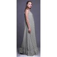 thumbnail image 3 of Bimba Robe de Nuit Imprimée de Papillons Gris Pièce pour Femmes Longue à Bretelles Spaghetti Robe Maxi Vêtement de Nuit Robe Petite, 3 of 5