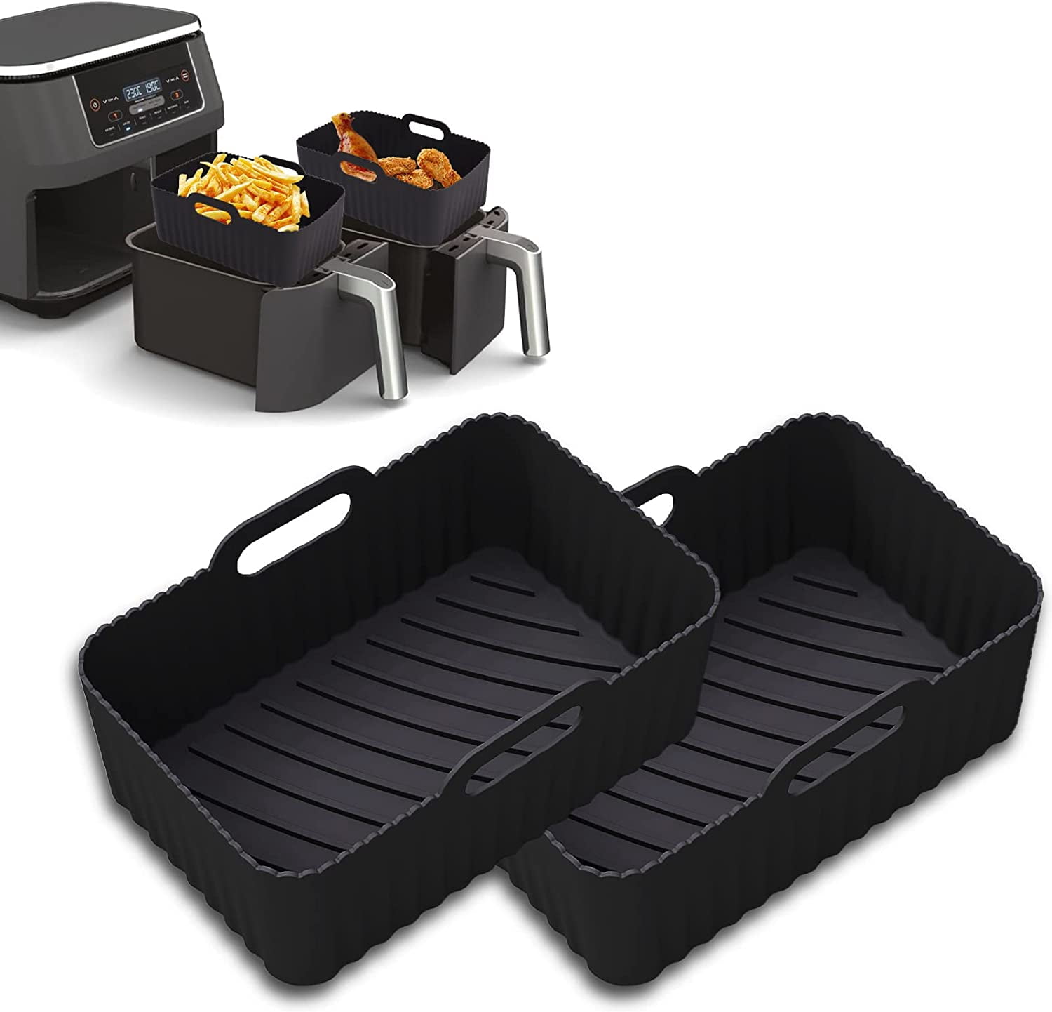 2-pack airfryer for the Ninja Foodi AF400EU AF300EU Double-Layer SL400EU 9.5 L-Instant-Pot-Ultenic MasterPRO airfryer