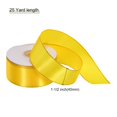 thumbnail image 2 of Unique Bargains 1 1/2 Inch 25 Yard Wide Satin Ribbon with Gold Edges Grosgrain Fabric Ribbon for Gift Wrapping, Gold, 2 of 7