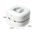 thumbnail image 3 of PRETXORVE Desk Vacuum, Mini Desktop Vacuum with USB Charging Crumb Vacuum Saving, Portable Desktop Sweeper Handheld Cleaning for Keyboard, 3 of 9