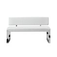 thumbnail image 3 of Inspired Home Banc Mabel Cuir PU Blanc, 3 of 8