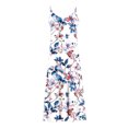 thumbnail image 5 of Ovzne Robes pour Femmes Robe de Plage Robes d'Été pour Femmes Imprimé Sans Manches Col Rond Robe Décontractée Longues Robes Robe de Printemps Imprimée Liquidation, 5 of 5