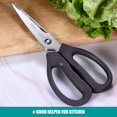 thumbnail image 2 of KUNIFU Multi-Purpose Kitchen Scissors, Come Apart, Heavy Duty, Dishwasher Safe, Ultra Sharp Stainless Steel, 2 of 6