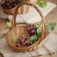 thumbnail image 4 of Pots de Fleurs - Rotin avec Poignée Jardin pour Rassembler des Légumes Portable Rassemblement de Fleurs Polyvalent Tissé pour Pique-Nique Rangement de Fruits Organisation Pâques, 4 of 4