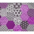 thumbnail image 5 of oneOone Cotton Flex Purple Fabric Geometric Sewing Craft Projects Fabric Prints By Yard 40 Inch Wide, 5 of 5