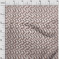 thumbnail image 2 of oneOone Coton Popeline Brun Tissu Cercles Géométriques Robe Tissu Tissu Imprimé par la Cour 56 Pouces de Large, 2 of 4