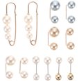 thumbnail image 1 of MasteelfCA 12pcs Delicate Pearl Brooch Pin Skirt Waist Button Durable Alloy Brooch Pin, 1 of 7