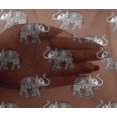 thumbnail image 4 of oneOone Viscose Chiffon Fabric Elephant Block Fabric Prints By Yard 42 Inch Wide, 4 of 4