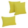 thumbnail image 2 of Coussins Décoratifs d'Extérieur en Polyester Filé Uni à Double Cordon avec Bourrures (Ensemble de 3), Lime, 2 of 4