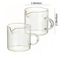 thumbnail image 2 of 2-Pack 4Oz Espresso Cups, Borosilicate Glass With Handle, Microwave & Dishwasher Safe, For Coffee, Milk, Shakes, Coffee Machine Accessory, 2 of 6
