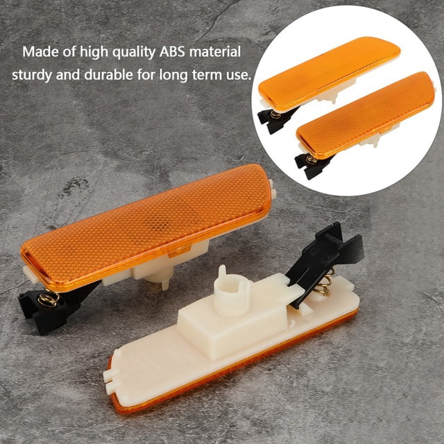Smoked Bumper Marker Side Light Housing, MK4, OE 617215181853, ABS, Direct Replacement, Easy Installation