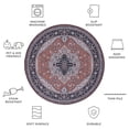 thumbnail image 4 of SAFAVIEH Tucson Drew Traditional Machine Washable Area, 4 of 8
