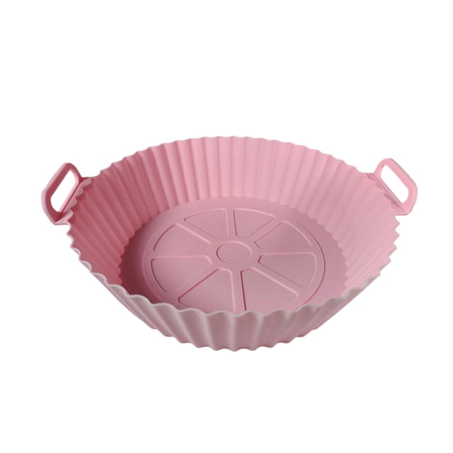 Pink Reusable Fryer Liner In Pink Silicone For Air Fryer #43u31