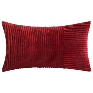 Corduroy Bed Pillowcase,Corduroy Decorative Throw Pillow Covers ,Soft Boho Striped Pillow Covers Modern Farmhouse Home Decor for Spring Sofa Living Room Couch Bed
