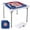 Blue, variant on Costway 35" Folding Mahjong Table with Cup Holders & Smooth Felt Mat Carrying Handle Multicolor