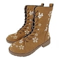 thumbnail image 3 of Kcodviy Bottes Longues pour Femmes à Talon Compensé Bottes pour Femmes Chaussures Talons Décontractés pour Femmes Bottes Born pour Femmes Talon Bas Antidérapantes Bottes pour Femmes, 3 of 3