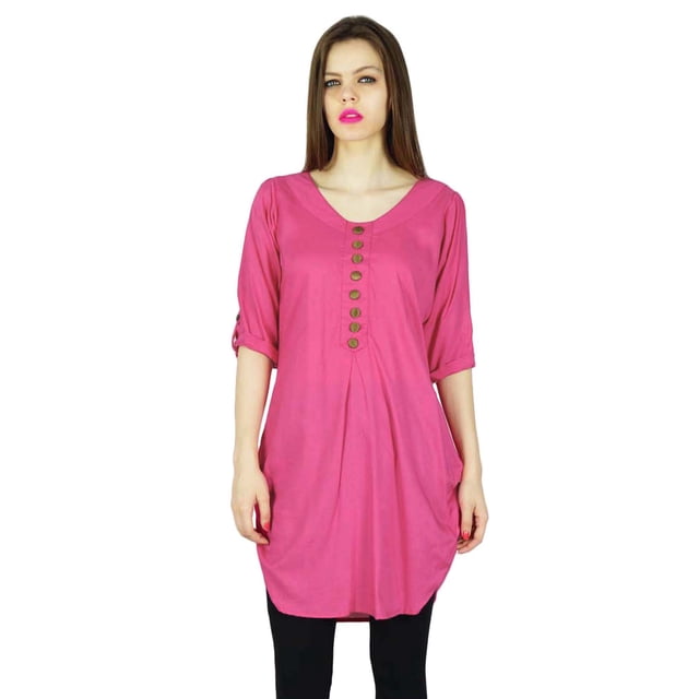 Phagun Kurti en Rayonne Designer Bollywood Kurta Femme Haut Décontracté Tunique Robe