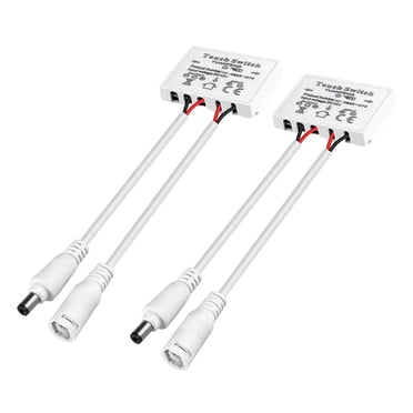 2 Pcs Interrupteur à Capteur Tactile 12V 5A 60W LED Intelligent à un Bouton Interrupteur de Lumière Miroir
