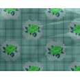 thumbnail image 4 of oneOone Georgette Viscose Fabric Check|Leaves & Rose Floral Print Sewing Fabric BTY 42 Inches Wide, 4 of 4