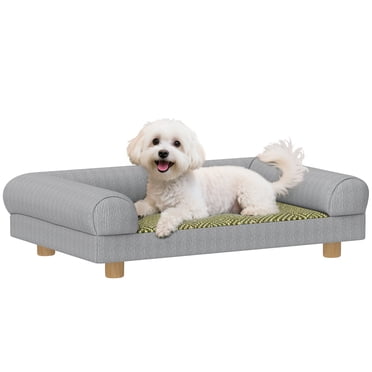 Canapé pour Animaux, Canapé-Lit pour Petits Chiens et Chatons d'Intérieur, Gris