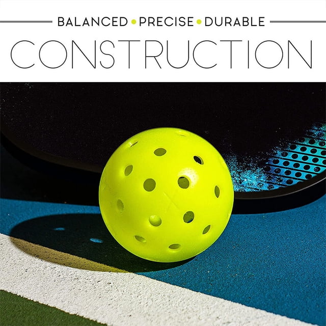 6 Pieces/Set Professional Pickleball Replacement 40 Pickle Ball Holes Reusable Training Pickle Balls Assorted Kit Birthday Gift Rose Red