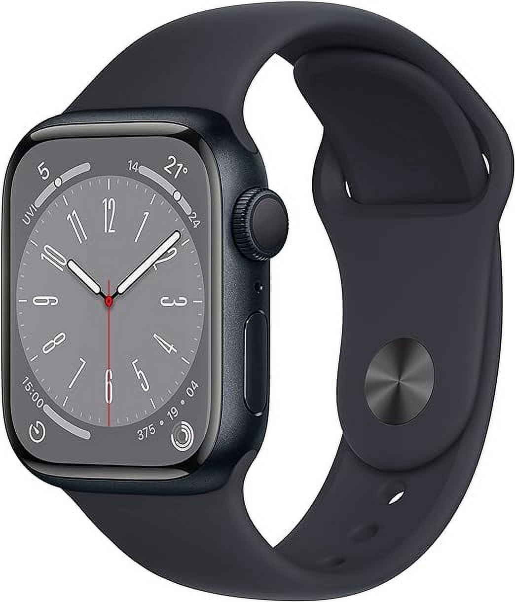 Apple Watch Series 8 45mm GPS + Cellular Smart Watch | Midnight Aluminum Case with Midnight Sport Band | Certified Refurbished (Grade A)