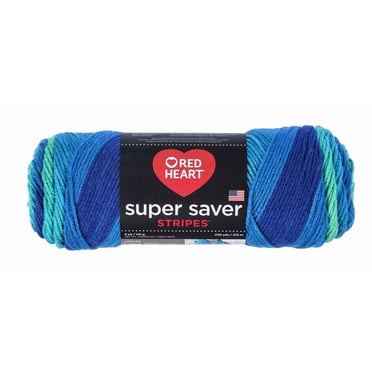 Red Heart® Super Saver® Fil, Rayures, Acrylique #4 Moyen, 5oz/141g, 236 Yards