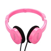 Pink Kids Foldable Stereo Headphones Wired On Ear Headset Safe Volume For Children Pink #6311K