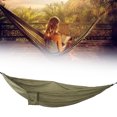 thumbnail image 4 of Camping Hammock, Strong Three Needle Sewing Double Hammock With Tree Strap For Backpacking For Outdoor Hiking Army Green, 4 of 8