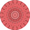 thumbnail image 1 of Ahgly Company Machine Washable Indoor Round Transitional Red Area Rugs, 3' Round, 1 of 7