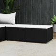 thumbnail image 1 of vidaXL Repose-Pieds de Jardin avec Coussins 2 Pcs Noir Rotin Poly, 1 of 5