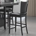thumbnail image 2 of Coaster Jaden Upholstered Faux Leather Counter Height Stools in Black, 2 of 4
