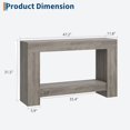 thumbnail image 2 of Bingirl /8035/solution d'Entrée Chic : Table Console Grise 1 Cadre PB 120 cm pour Foyers Stylés/, 2 of 6