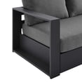 thumbnail image 2 of Modway Tahoe Outdoor Patio Powder-Coated Aluminum Sofa in Gray Charcoal, 2 of 8