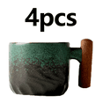 thumbnail image 1 of DEBGFS 4Pcs Espresso Cups Espresso Cups Set Of 4 Double Espresso Cups Gradient Green,gradientgreen, 1 of 3