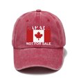 thumbnail image 1 of Casquette de Baseball Délavée pour Hommes Femmes Classique Décontractée Quotidienne Couvre-Chef Casquette de Baseball Canada Offre Spéciale Non à Vendre, 1 of 2