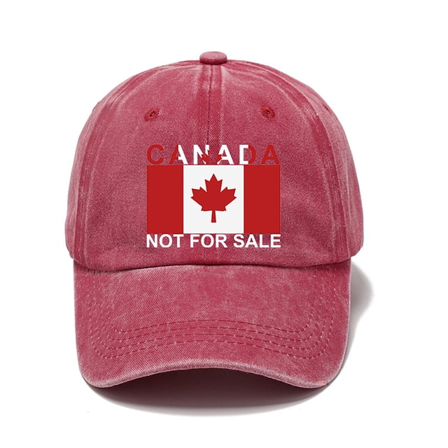 Casquette de Baseball Délavée pour Hommes Femmes Classique Décontractée Quotidienne Couvre-Chef Casquette de Baseball Canada Offre Spéciale Non à Vendre