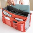thumbnail image 1 of Fleece Handheld Double Zipper Cosmetic Bag Multi-purpose Washing Storage Bag Medium Bag Finishing Storage Bag, 1 of 7