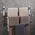 thumbnail image 3 of Towel Bar 3-tiers, Stainless Steel Wall Towel Rack For Bathroom Wall, 3 of 5