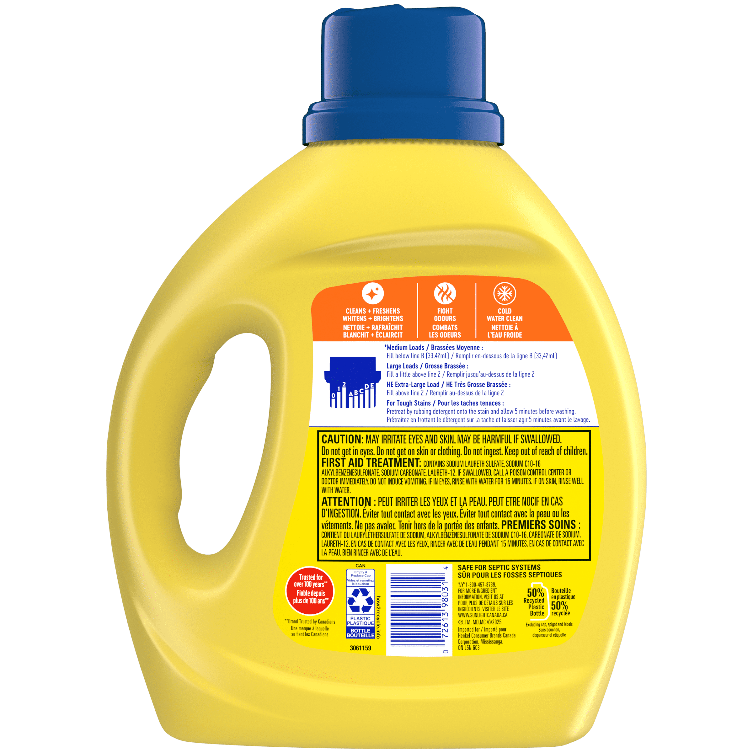 Sunlight® Original Fresh – Liquid Detergent 1.94L, 58 Wash Loads