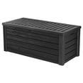thumbnail image 2 of Keter Westwood Outdoor 150 Gallon Deck Storage Box for Tools, Grey (2 Pack), 2 of 11