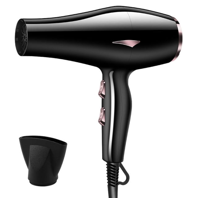Portable Hair Dryer,Hair Dryer for Curly Hair Hair Dryer with Diffuser-Lightweight Travel Hairdryer for Normal and Curly Hair Includes Volume Styling Nozzle Travel Hair Dryer