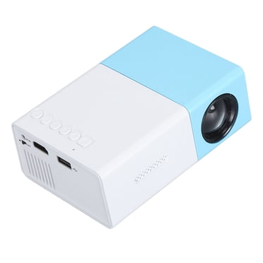 Mini Projecteur 1080P Full HD Projecteur de Film Portable, Supporte 1920x1080P, Plusieurs Ports, Système de Refroidissement, Défense Visuelle, Compact et Portable, Bleu et Blanc