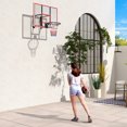 thumbnail image 2 of Soozier Wall Mounted Basketball Hoop with Shatter Proof Backboard, White, 2 of 10